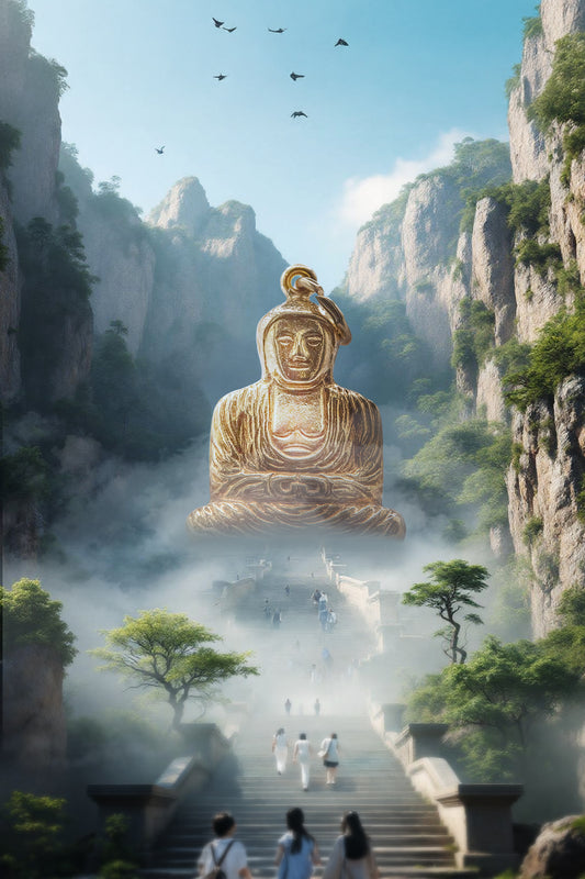 The Golden Meditative Buddha Charm (9ct 375 Gold 1963)