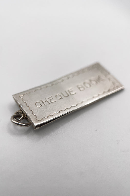 The Opening Wealthy Cheque Book of The Bank  (925 Sterling Silver made c 1950s - 1970s)