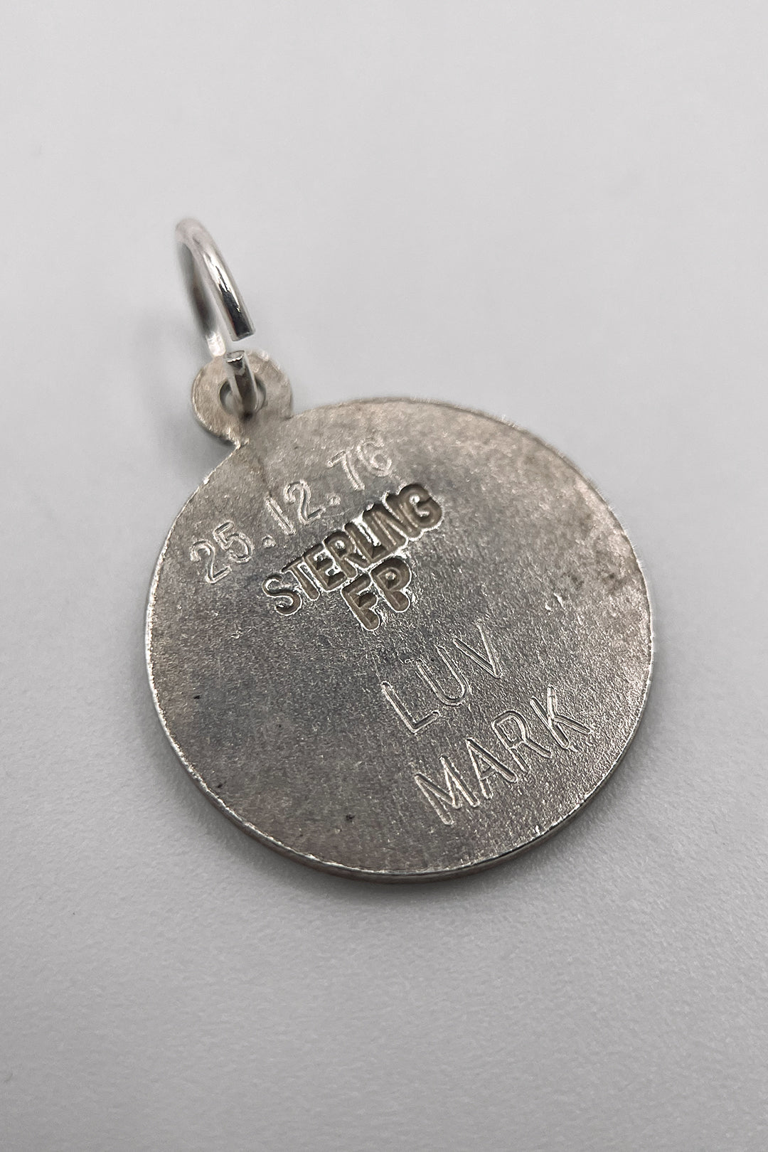 The Good Luck Token of Safe Travels St Christopher Vintage Charm (925 Sterling Silver made c 1950s - 1970s)