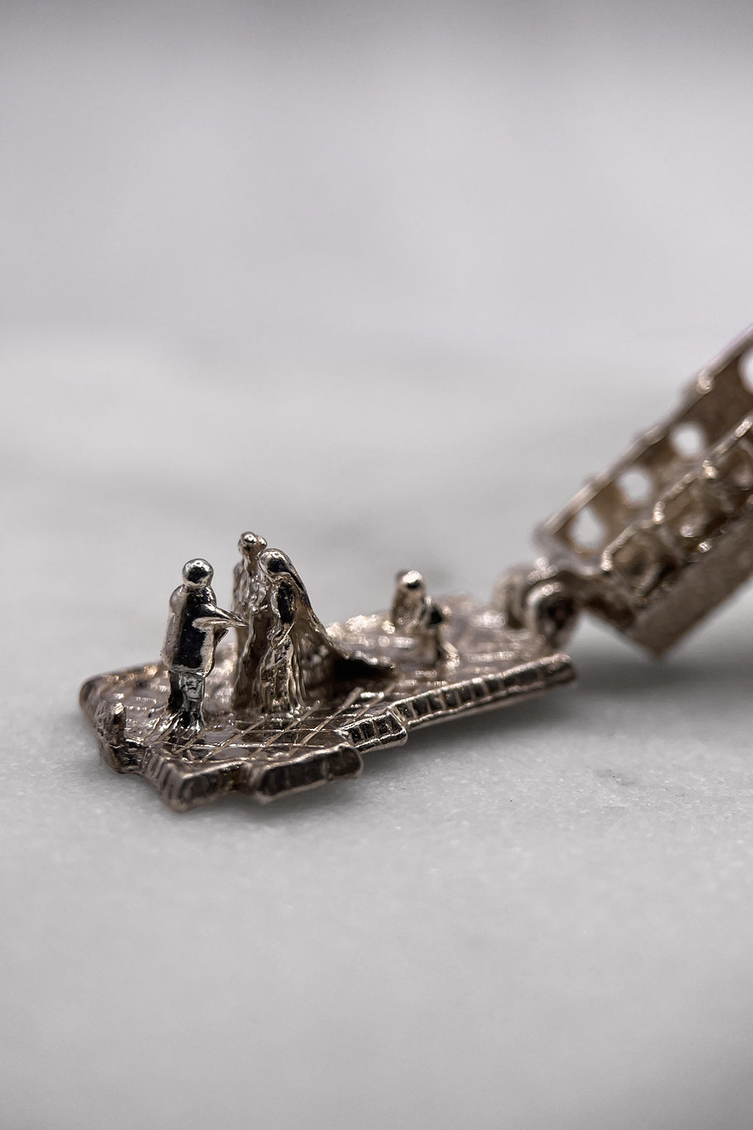 The Holy Grand Church of the Wedding Day Opening Vintage Charm (925 Sterling Silver, made circa 1950 - 1970)