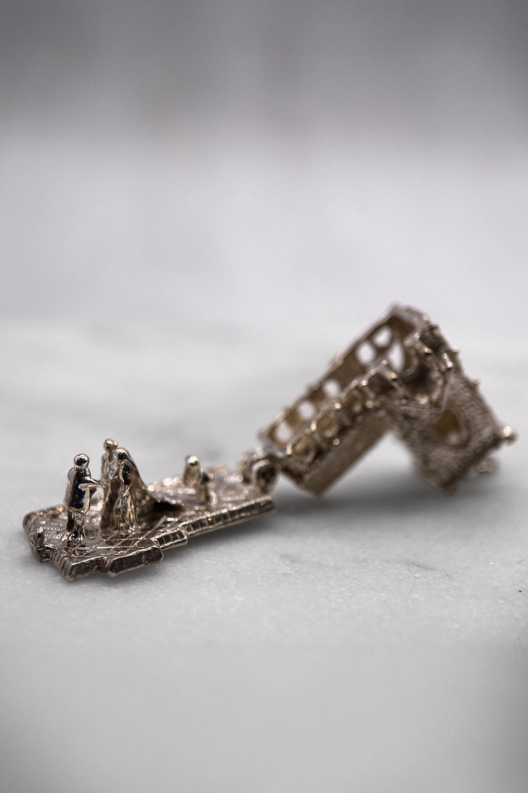 The Holy Grand Church of the Wedding Day Opening Vintage Charm (925 Sterling Silver, made circa 1950 - 1970)
