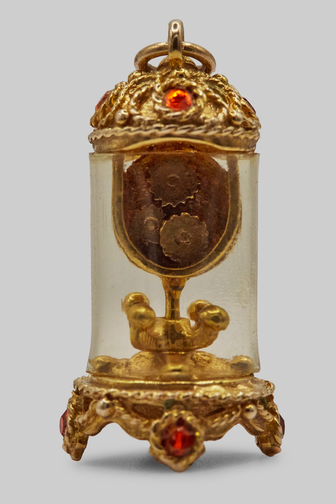 The Ornate Victorian Mantle Clock of the Fireplace Charm (375 9ct gold, made in 1961)