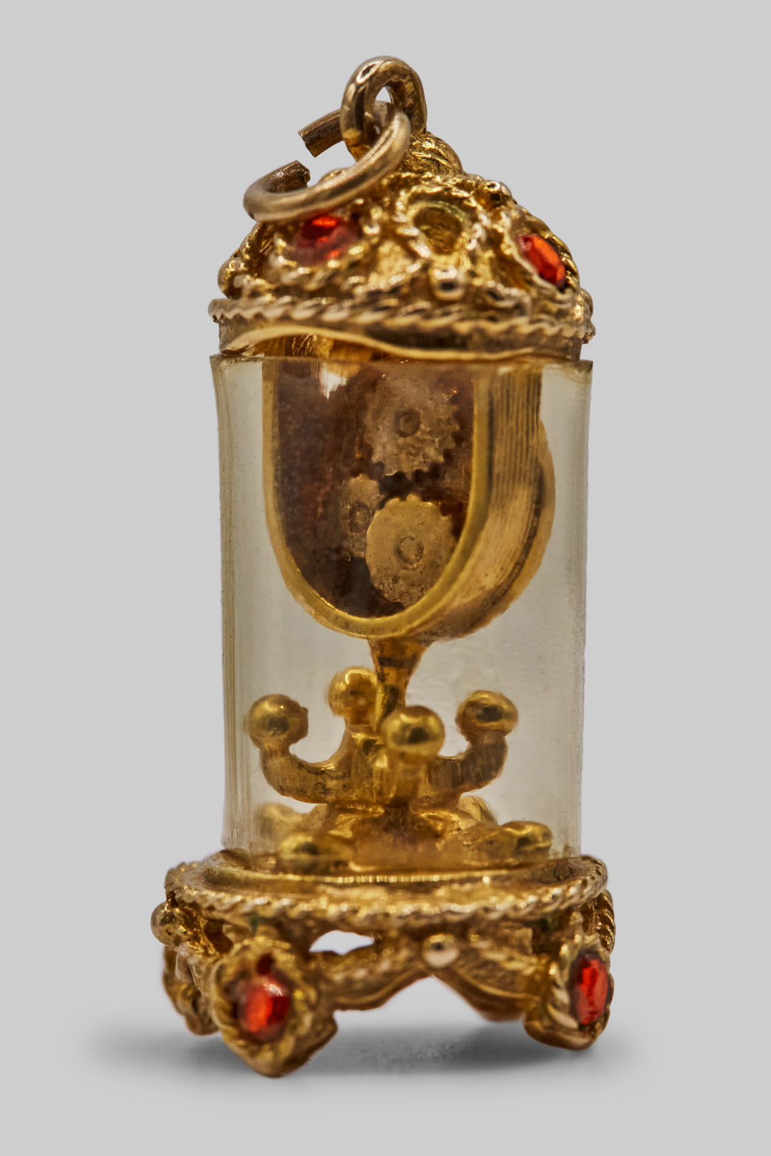 The Ornate Victorian Mantle Clock of the Fireplace Charm (375 9ct gold, made in 1961)