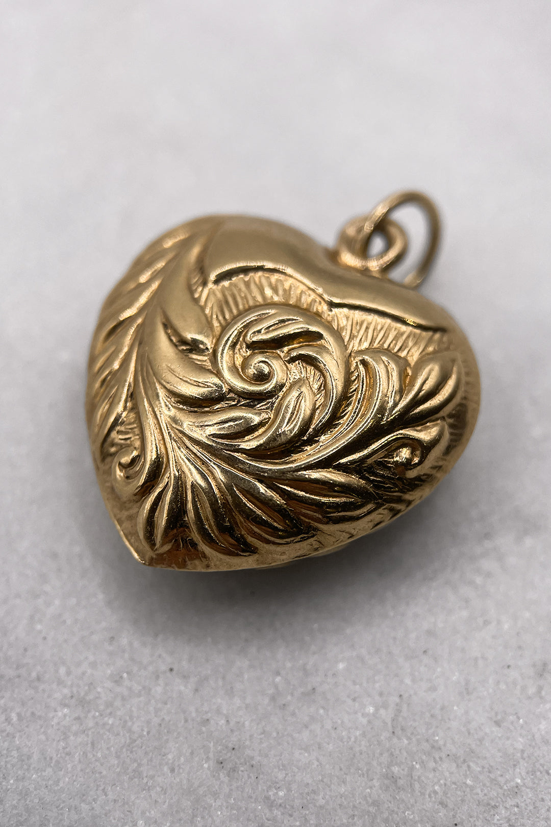 The Ornate Golden Heart of Devotion Charm (375 9ct gold, made in 1965)