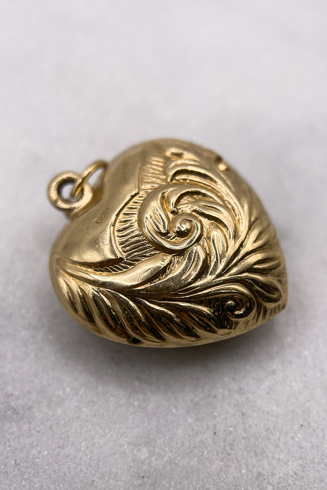 The Ornate Golden Heart of Devotion Charm (375 9ct gold, made in 1965)