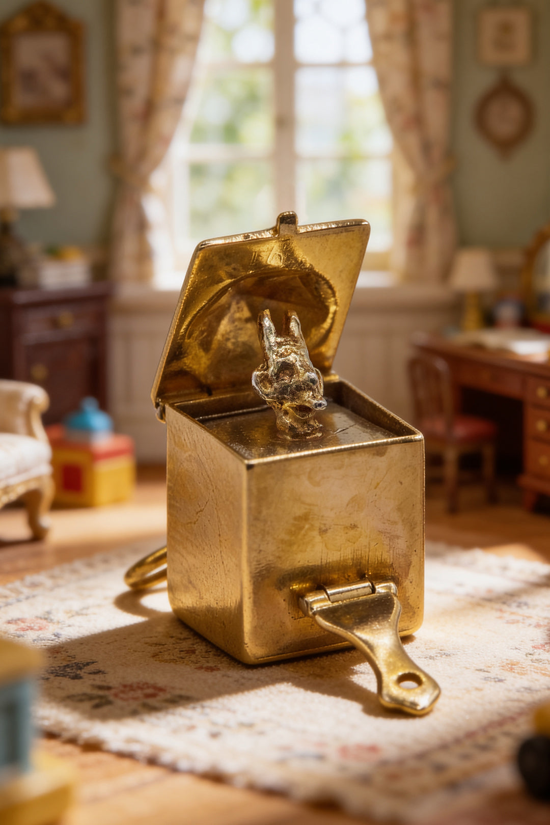 The Antique Golden Devil's Box of Surprises (375 9ct gold, made circa 1920's)