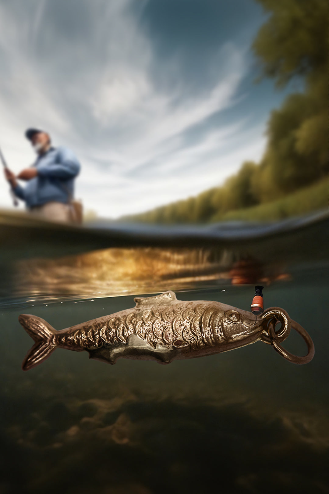 The Pisces Fish Vintage Charm (9ct 375 Gold)