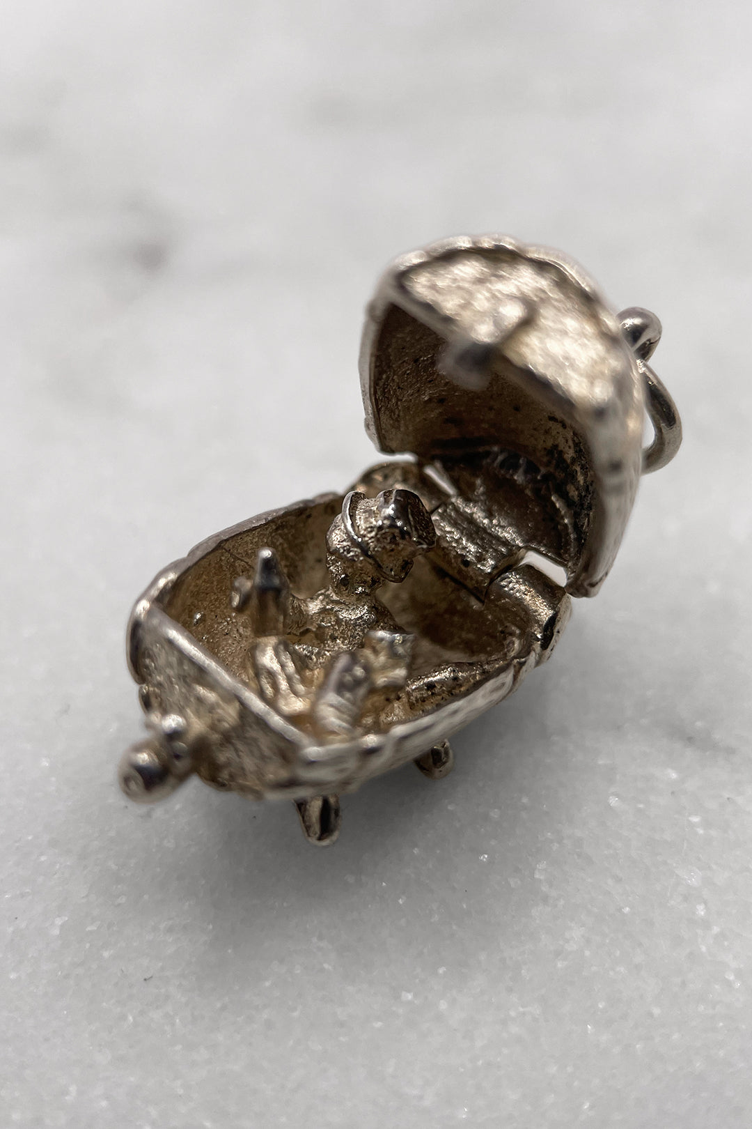 The Crazy Drunken Man of the Barrells Opening Vintage Charm (925 Sterling Silver, made circa 1950 - 1970)