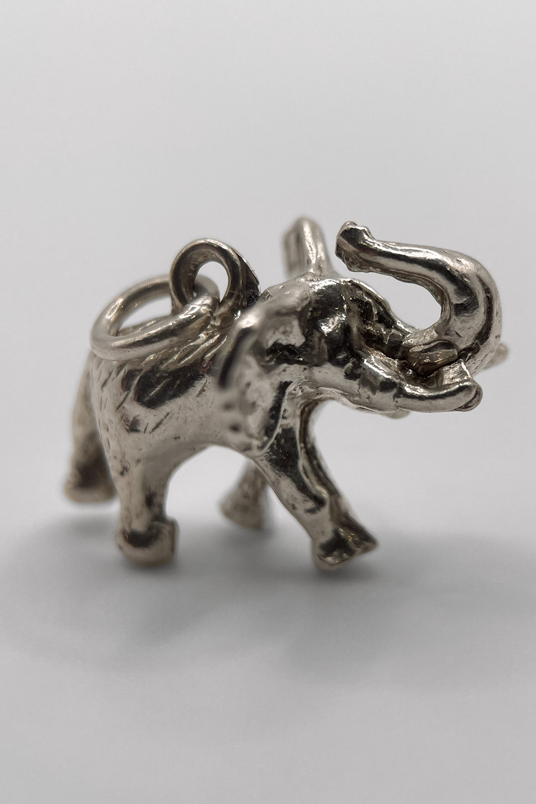 The Joyful Elephant of the African Savannah Vintage Charm (925 Sterling Silver made c 1950 - 1970)