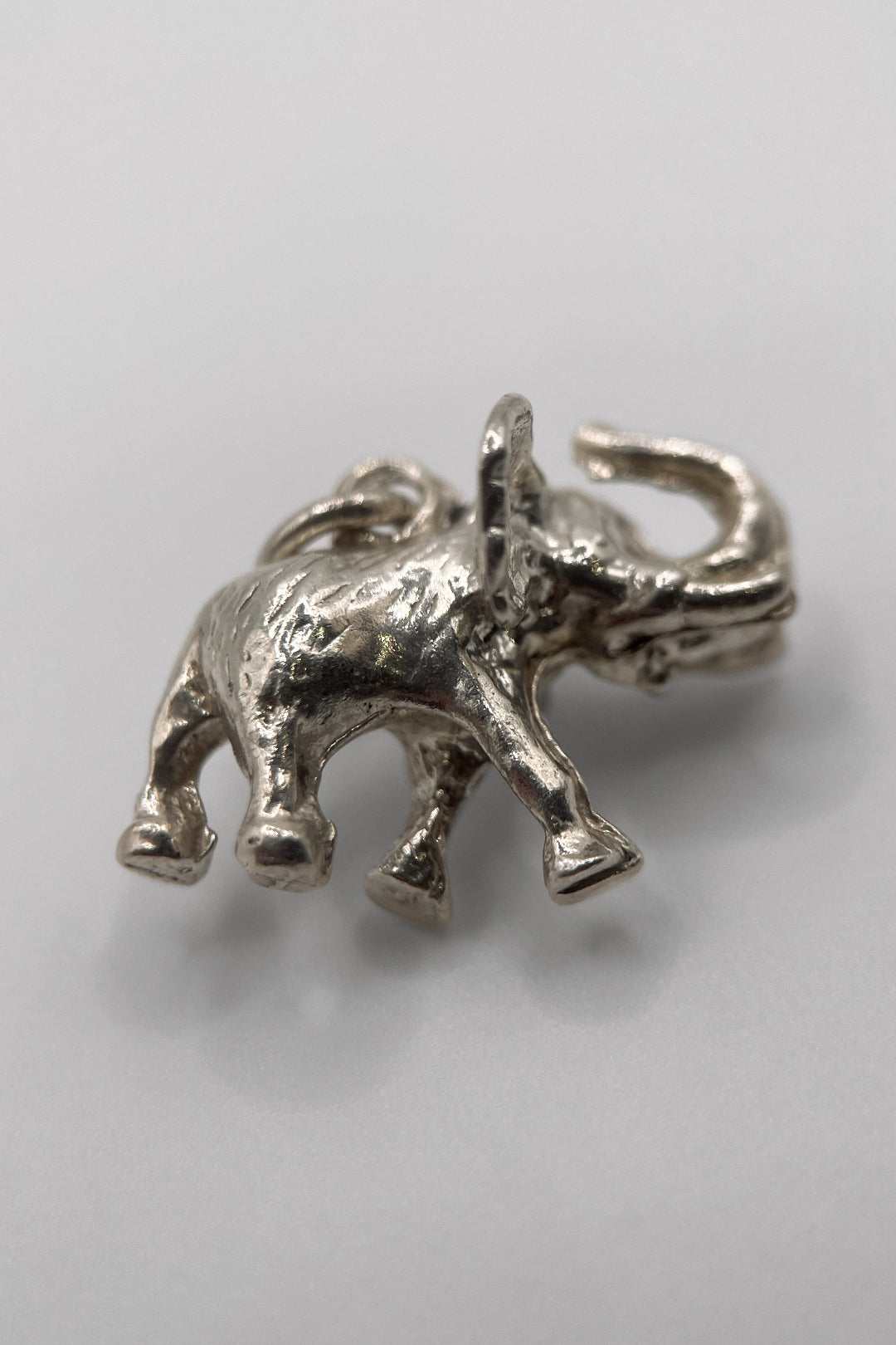 The Joyful Elephant of the African Savannah Vintage Charm (925 Sterling Silver made c 1950 - 1970)