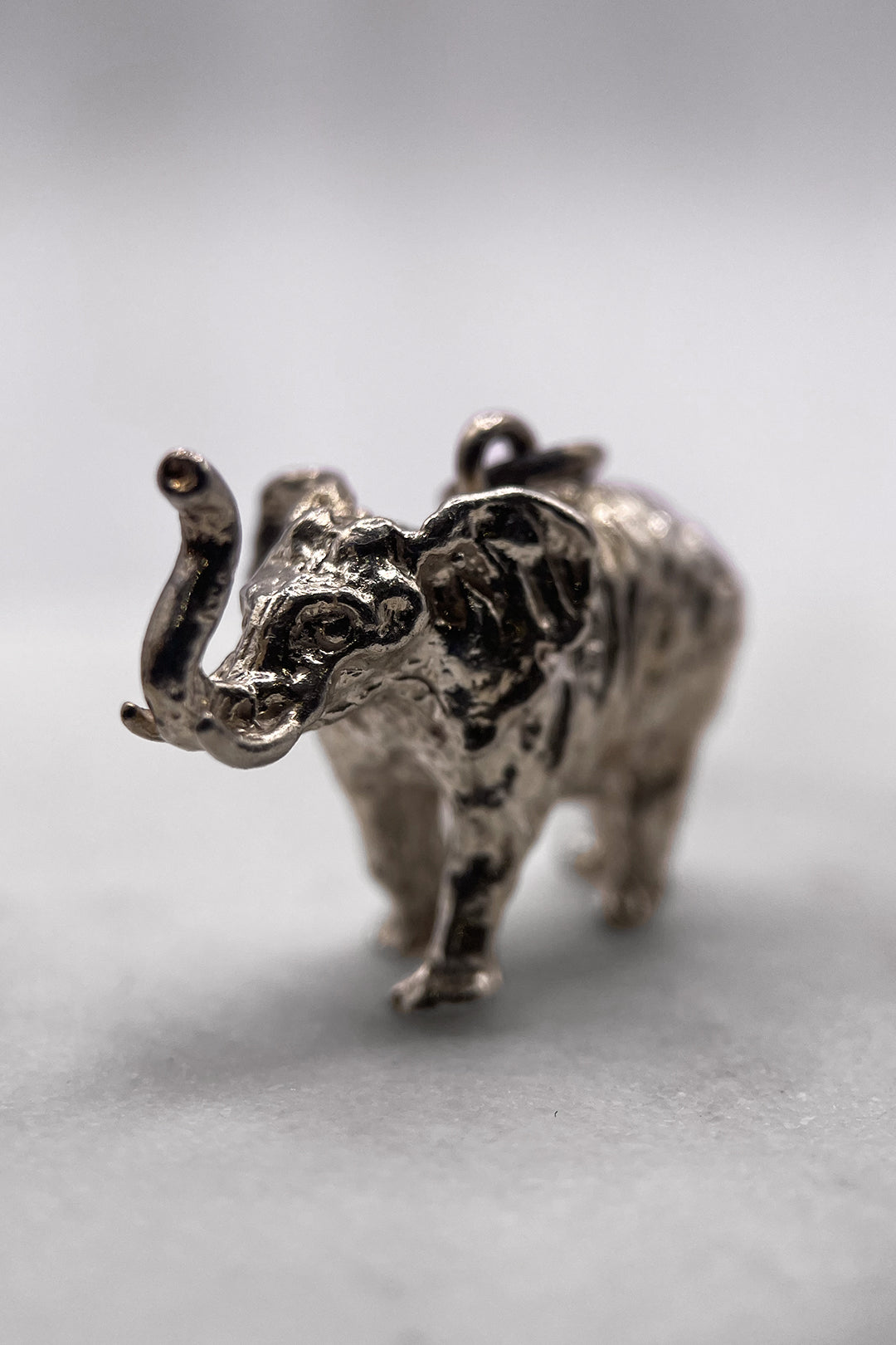 The Quiet Elephant of the African Savannah Vintage Charm (925 Sterling Silver, made circa 1950 - 1970)