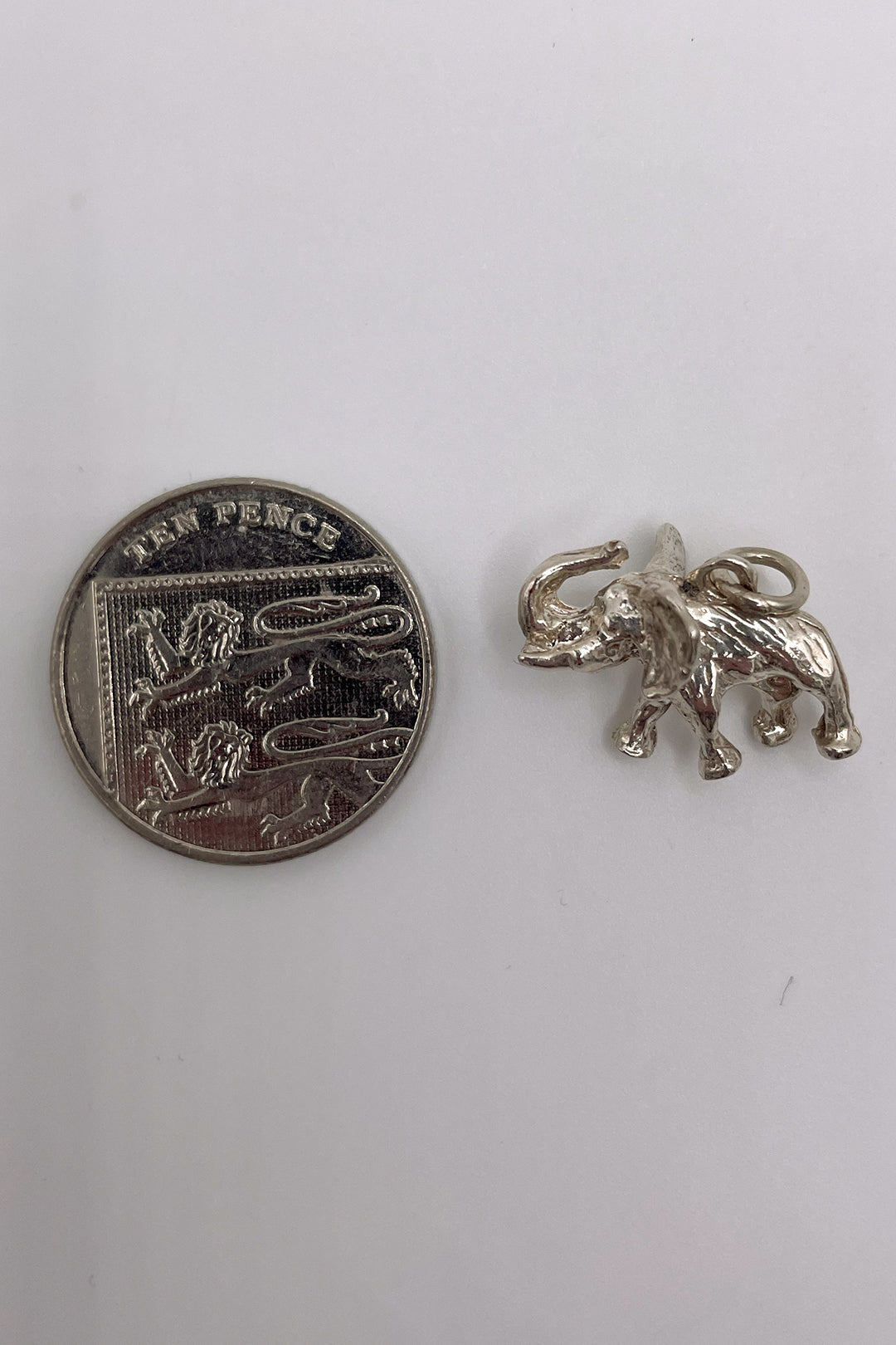The Joyful Elephant of the African Savannah Vintage Charm (925 Sterling Silver made c 1950 - 1970)