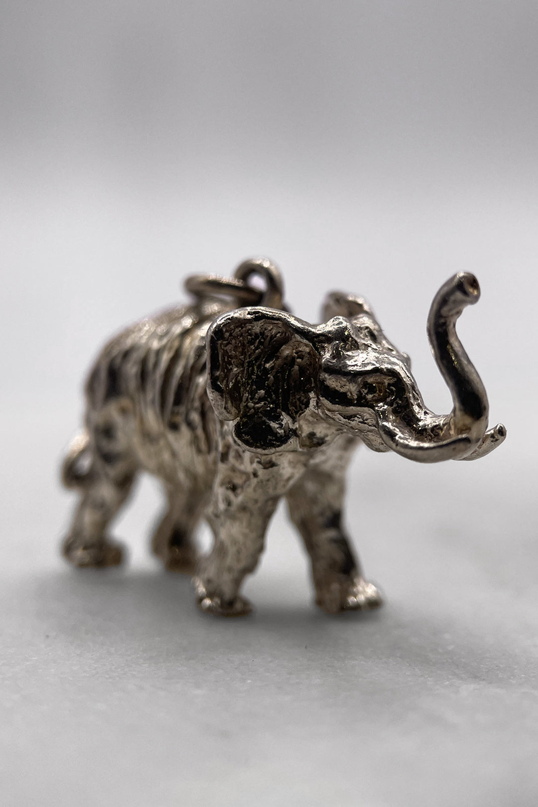 The Quiet Elephant of the African Savannah Vintage Charm (925 Sterling Silver, made circa 1950 - 1970)