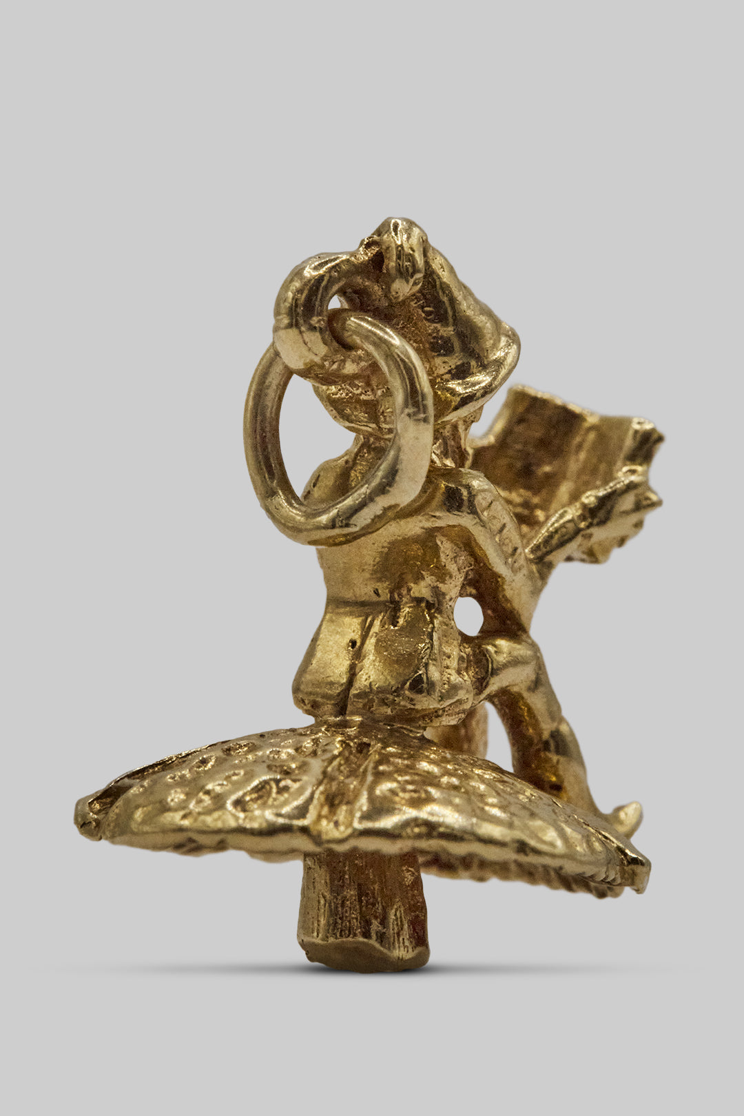 The Enchanted Toadstool Elf Charm (375, 9ct gold made in the 1960s)