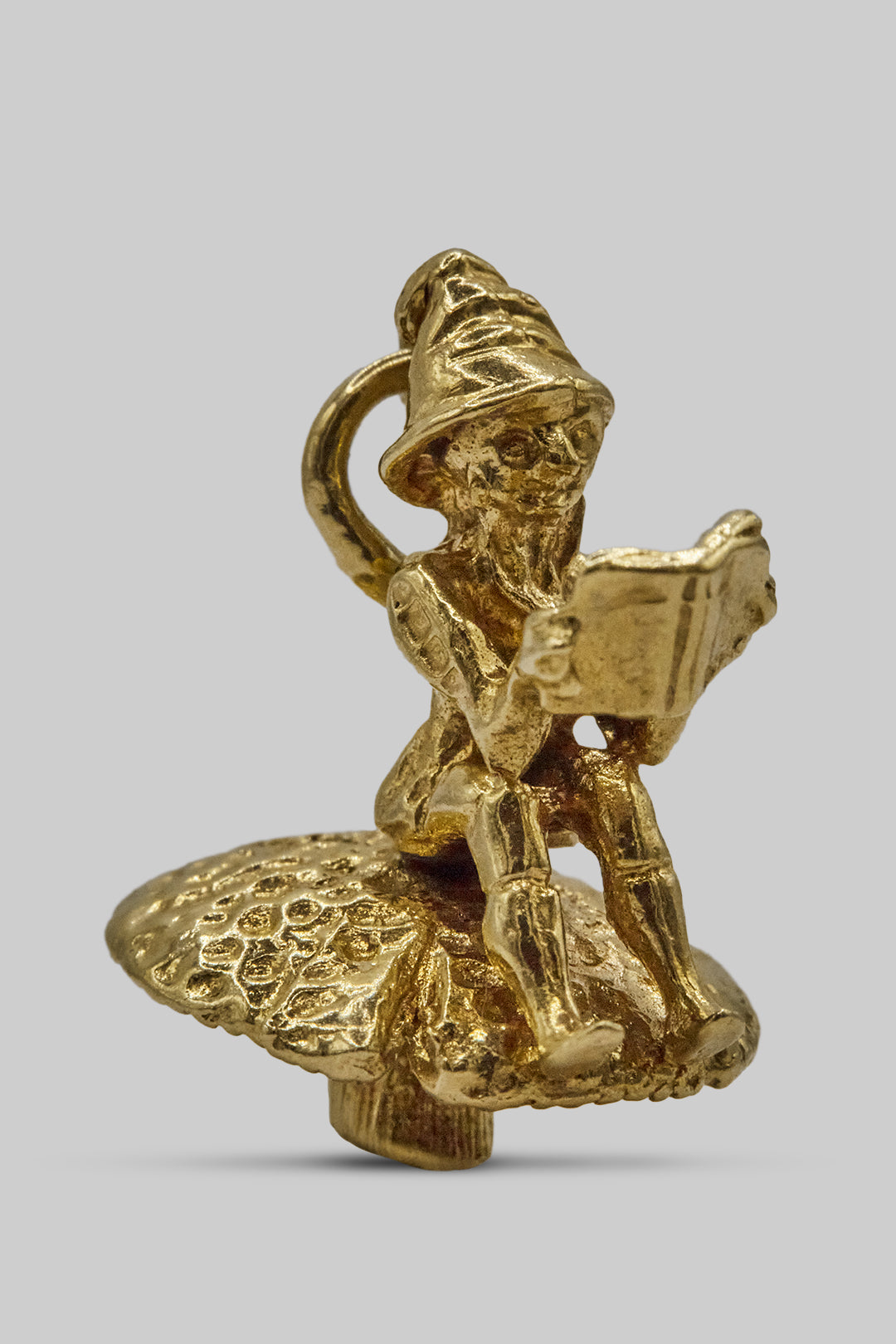 The Enchanted Toadstool Elf Charm (375, 9ct gold made in the 1960s)