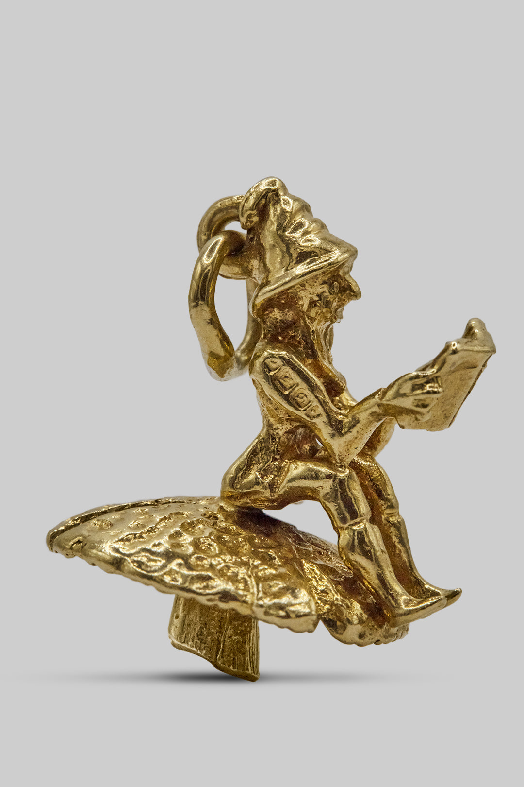 The Enchanted Toadstool Elf Charm (375, 9ct gold made in the 1960s)