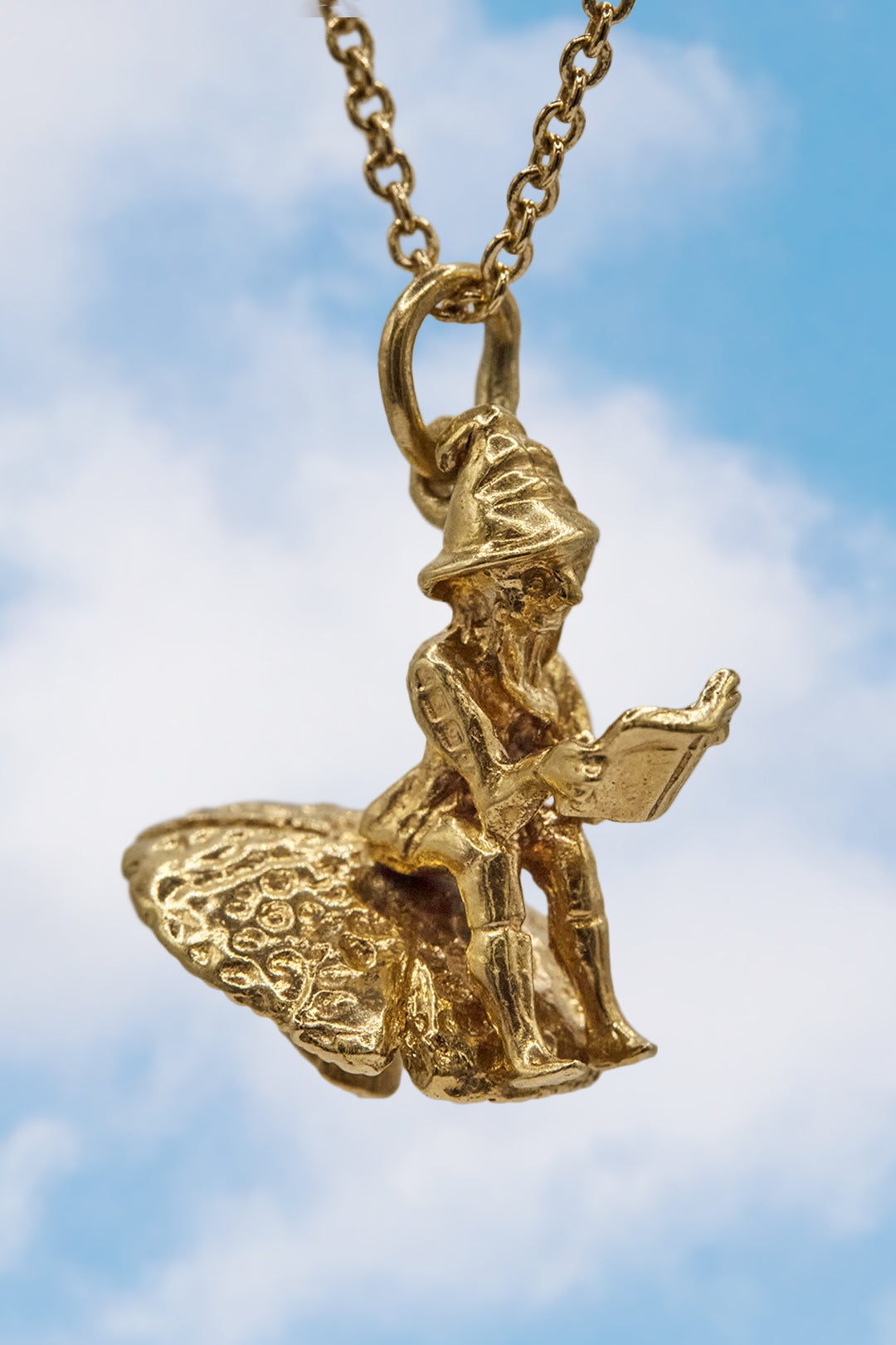The Enchanted Toadstool Elf Charm (375, 9ct gold made in the 1960s)