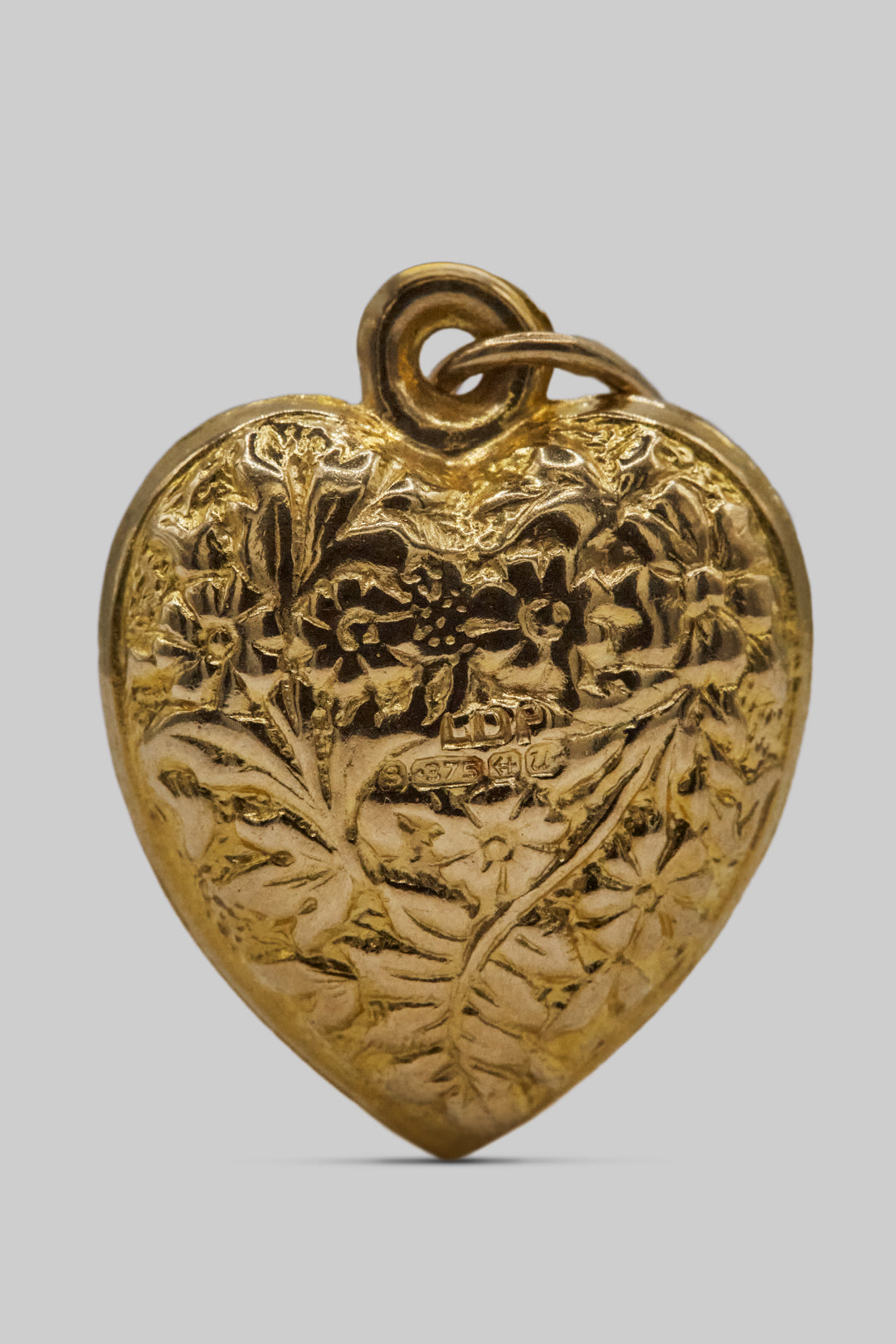 The Blossoming Wildflower Heart Charm (375 9ct gold made in 1972)