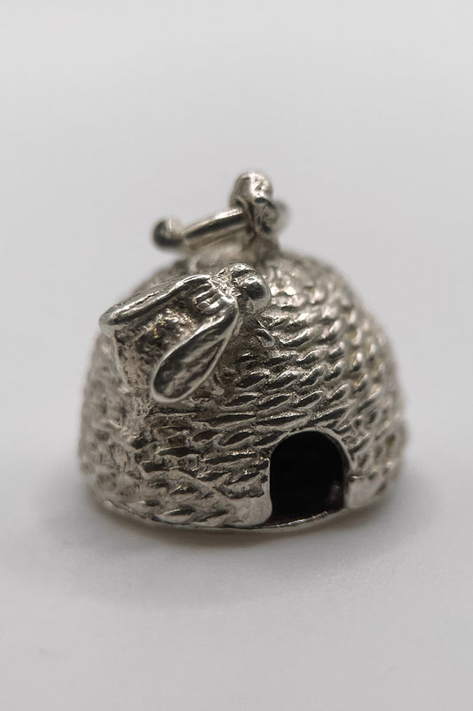 Rare Piece! The Opening Honey Beehive of Love Vintage Charm (925 Sterling Silver made c 1950s - 1970s)