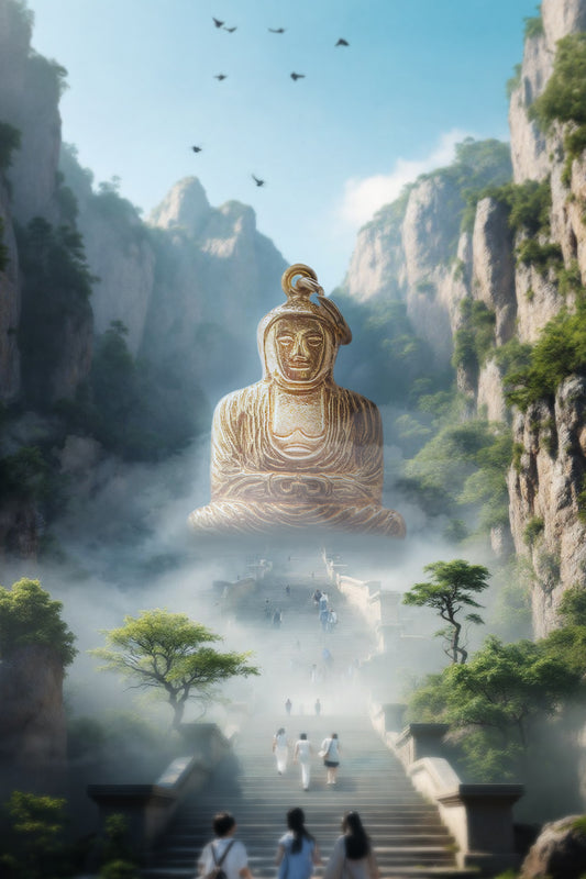 The Golden Meditative Buddha Charm (9ct 375 Gold 1963)