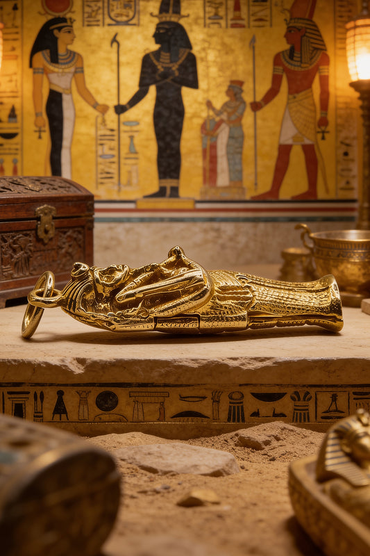 The Sacred Opening Sarcophagus of King Tutankhamen (375 9ct gold, made in 1972)