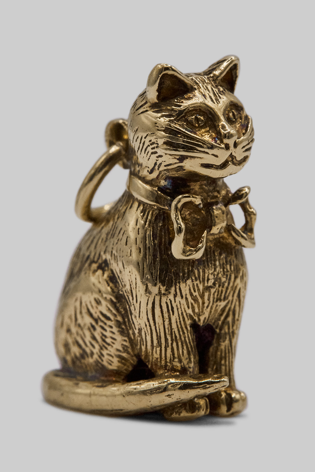 The Distinguished Gentleman Cat Vintage Charm (375 9ct gold, made in 1960)