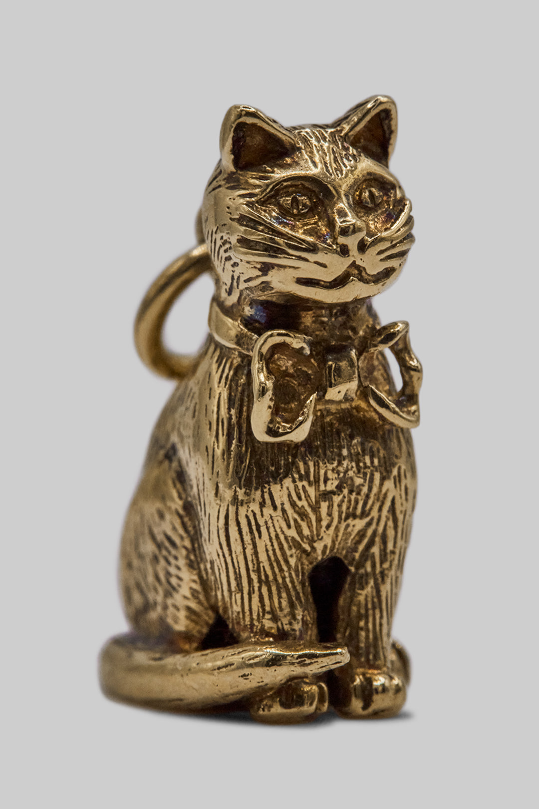 The Distinguished Gentleman Cat Vintage Charm (375 9ct gold, made in 1960)