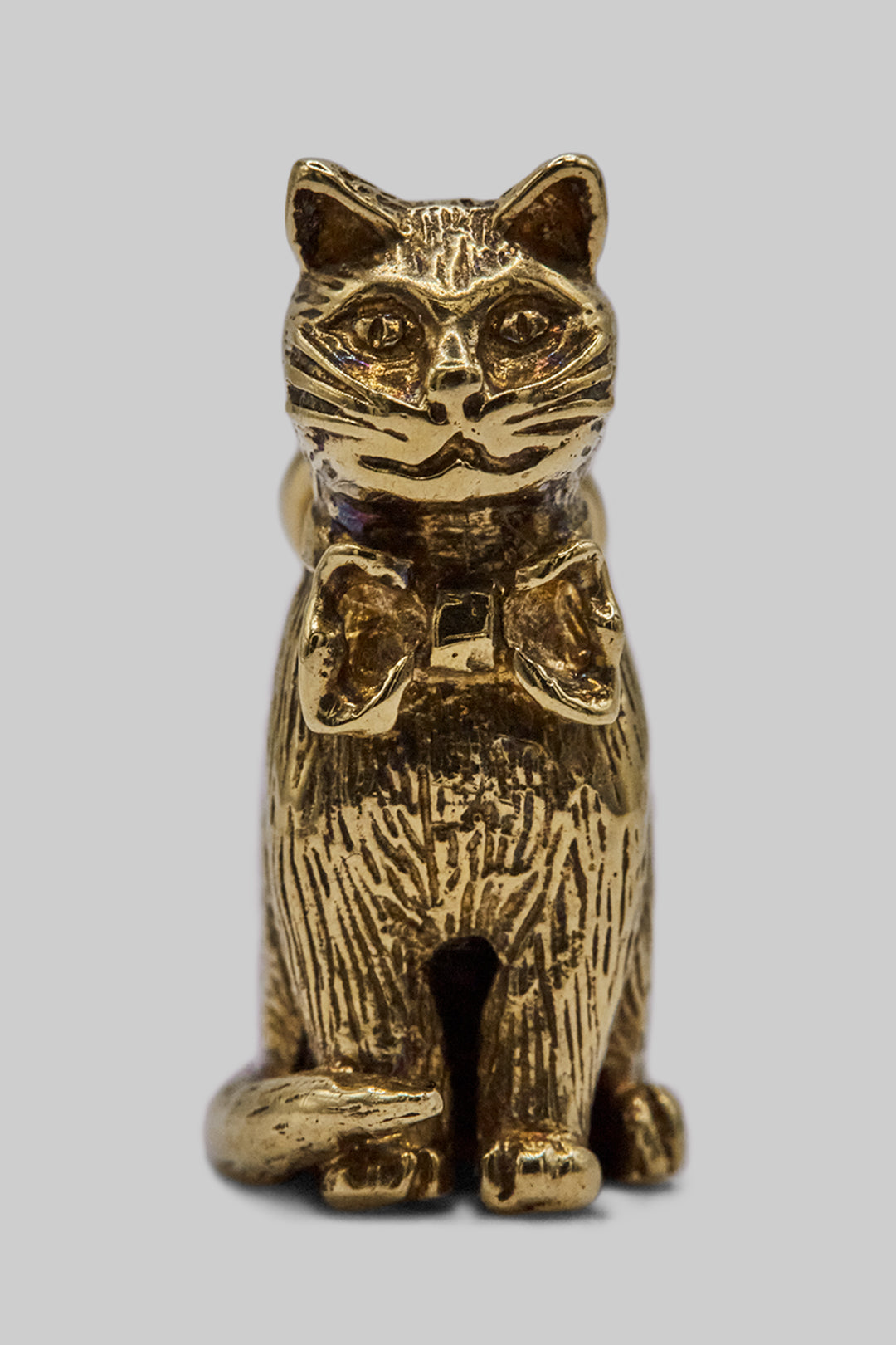 The Distinguished Gentleman Cat Vintage Charm (375 9ct gold, made in 1960)