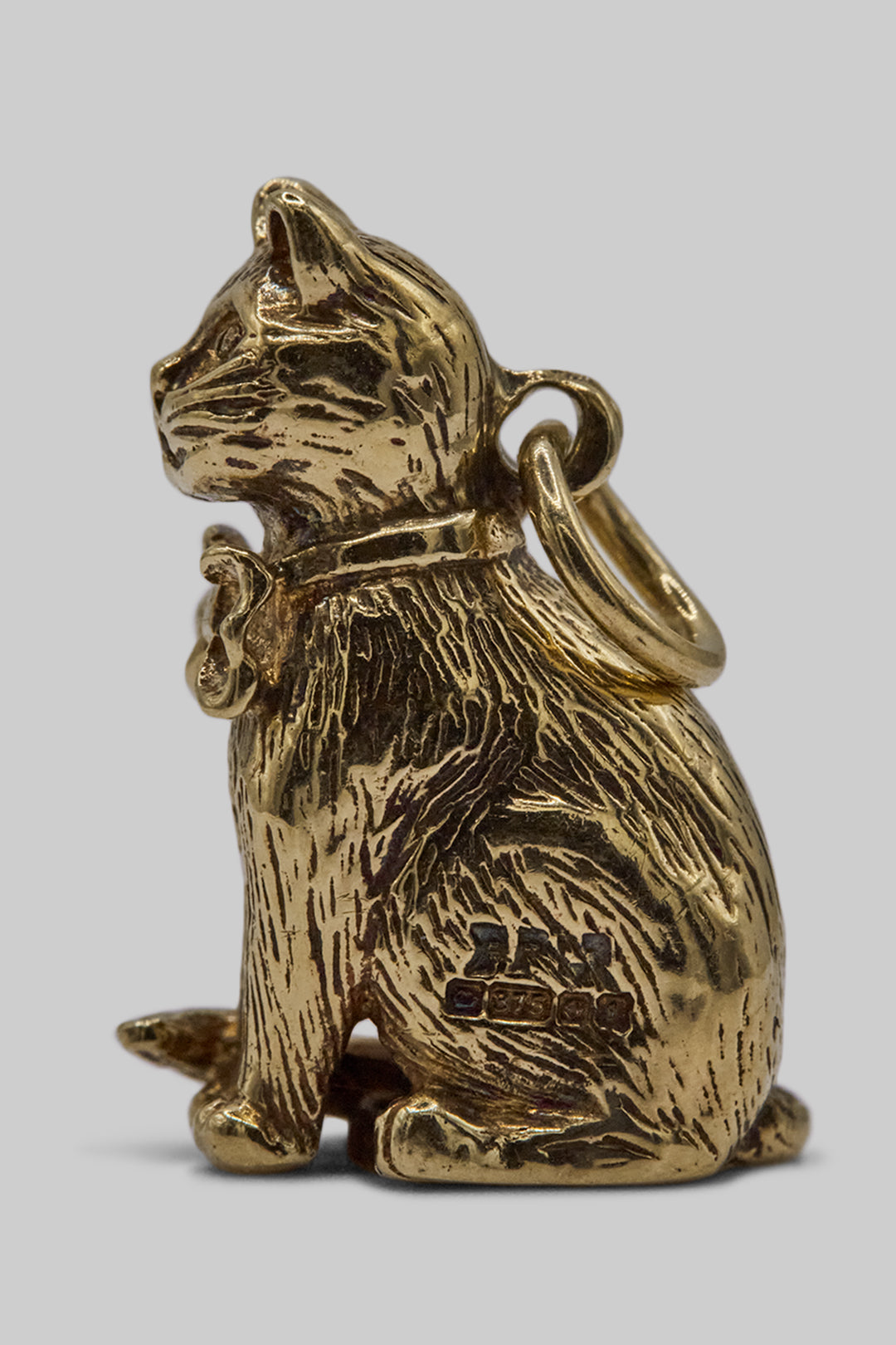 The Distinguished Gentleman Cat Vintage Charm (375 9ct gold, made in 1960)