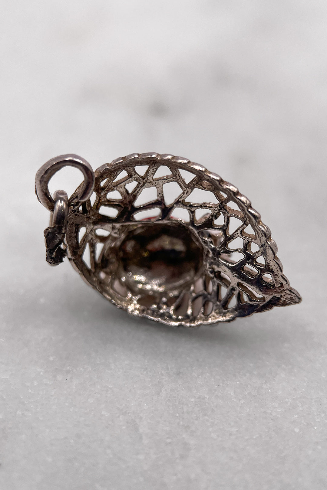 The Hungry Enamelled Ladybird of the Forest Vintage Charm (925 Sterling Silver, made circa 1950 - 1970)