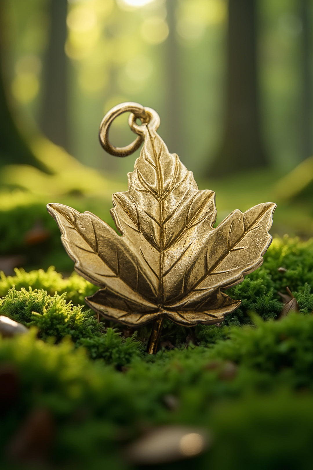 The Delicate Golden Maple Leaf Charm (9ct 375 Gold 1969)