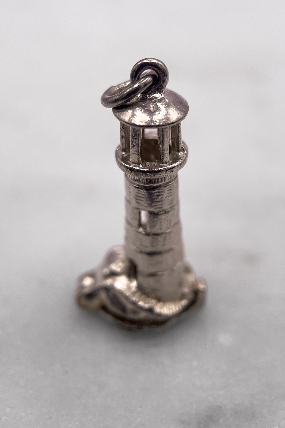 The Save Our Souls Lighthouse Opening Vintage Charm (925 Sterling Silver, made circa 1950 - 1970)