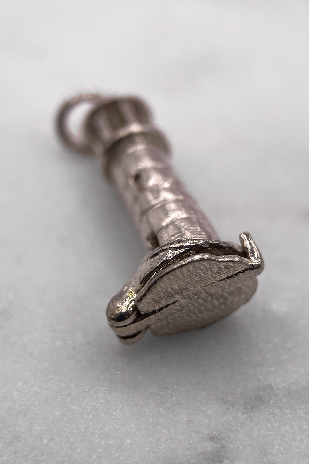 The Save Our Souls Lighthouse Opening Vintage Charm (925 Sterling Silver, made circa 1950 - 1970)