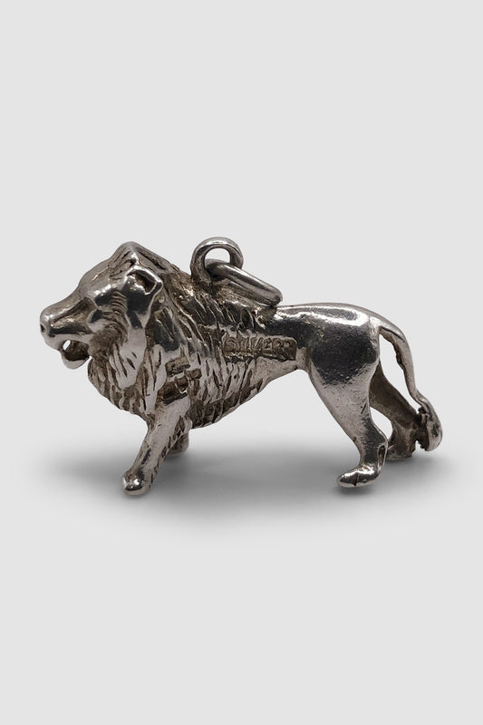 The Courageous Lion Vintage Charm (925 Sterling Silver)