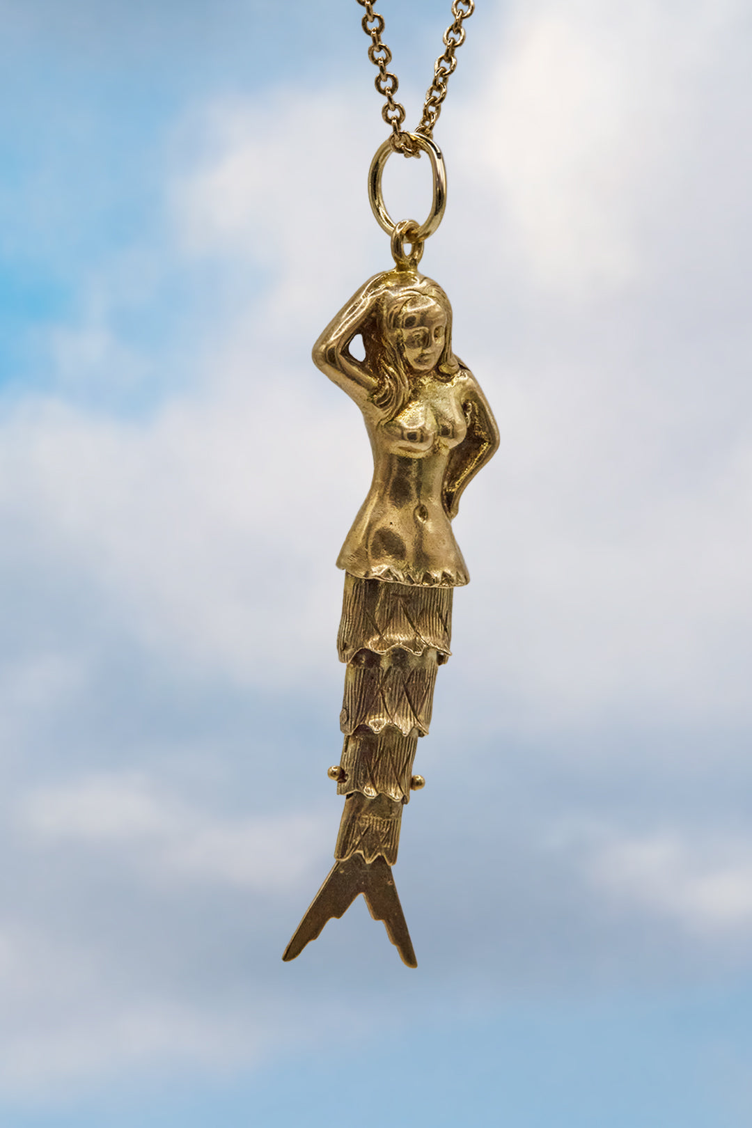The Articulated Mermaid of the Lagoon (375 9ct gold, made in 1965 by Georg Jensen)