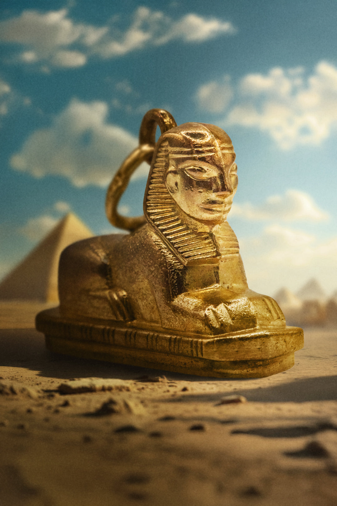 The Enigmatic Golden Sphinx Charm (375 9ct gold)