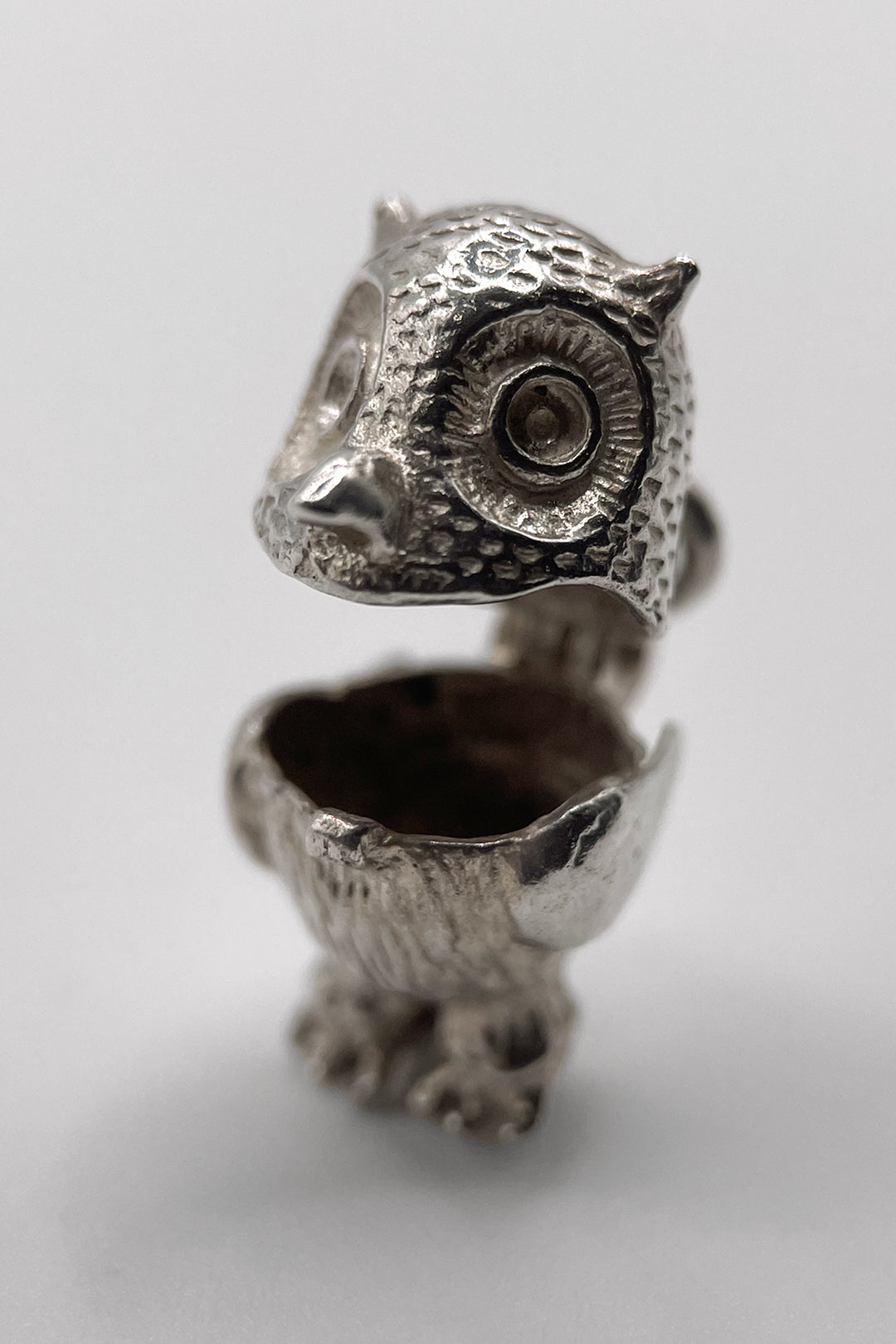 The Night Owl of the Enchanted Forest Opening Vintage Charm (925 Sterling Silver made c 1950s - 1970s)