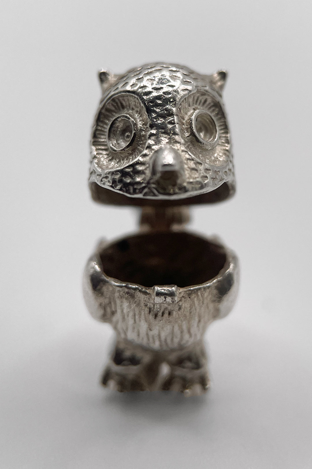 The Night Owl of the Enchanted Forest Opening Vintage Charm (925 Sterling Silver made c 1950s - 1970s)
