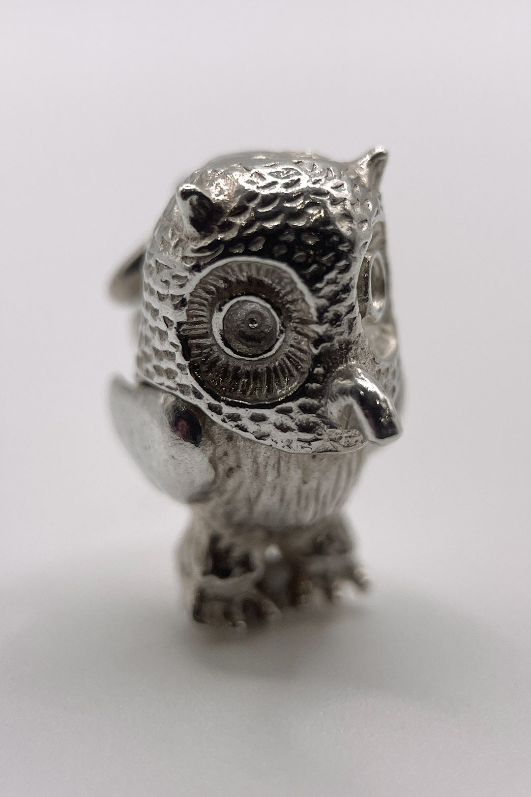 The Night Owl of the Enchanted Forest Opening Vintage Charm (925 Sterling Silver made c 1950s - 1970s)