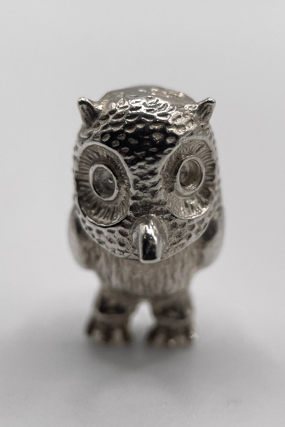 The Night Owl of the Enchanted Forest Opening Vintage Charm (925 Sterling Silver made c 1950s - 1970s)