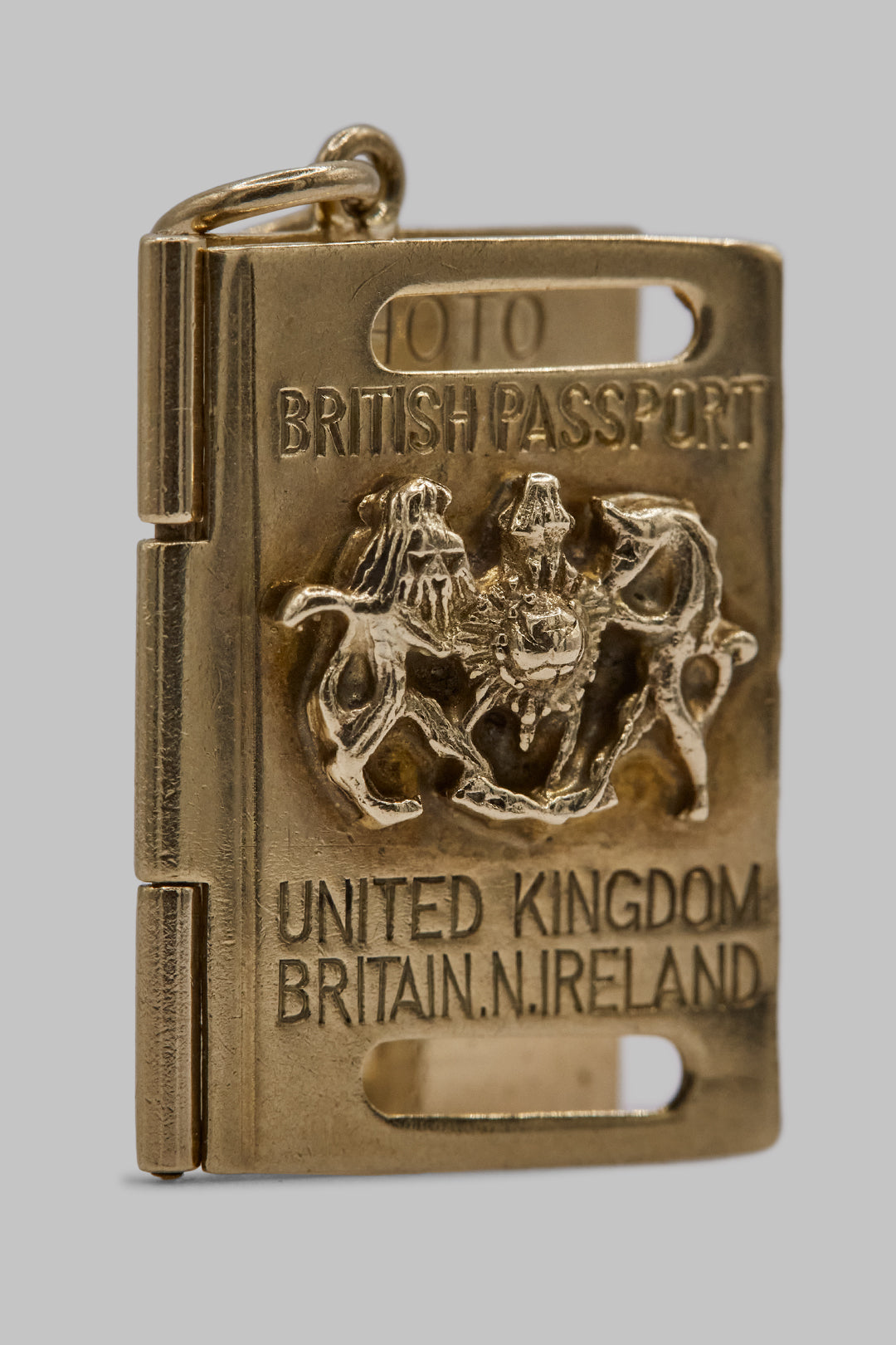 The Golden International Passport Charm (375 9ct gold, made in 1972 by Georg Jensen)