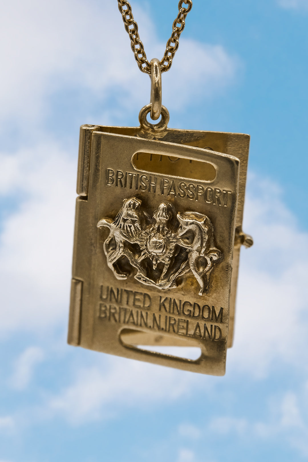 The Golden International Passport Charm (375 9ct gold, made in 1972 by Georg Jensen)