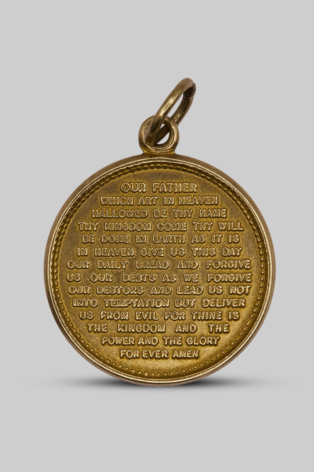 9ct 375 Gold Lord's Prayer Charm (1960)