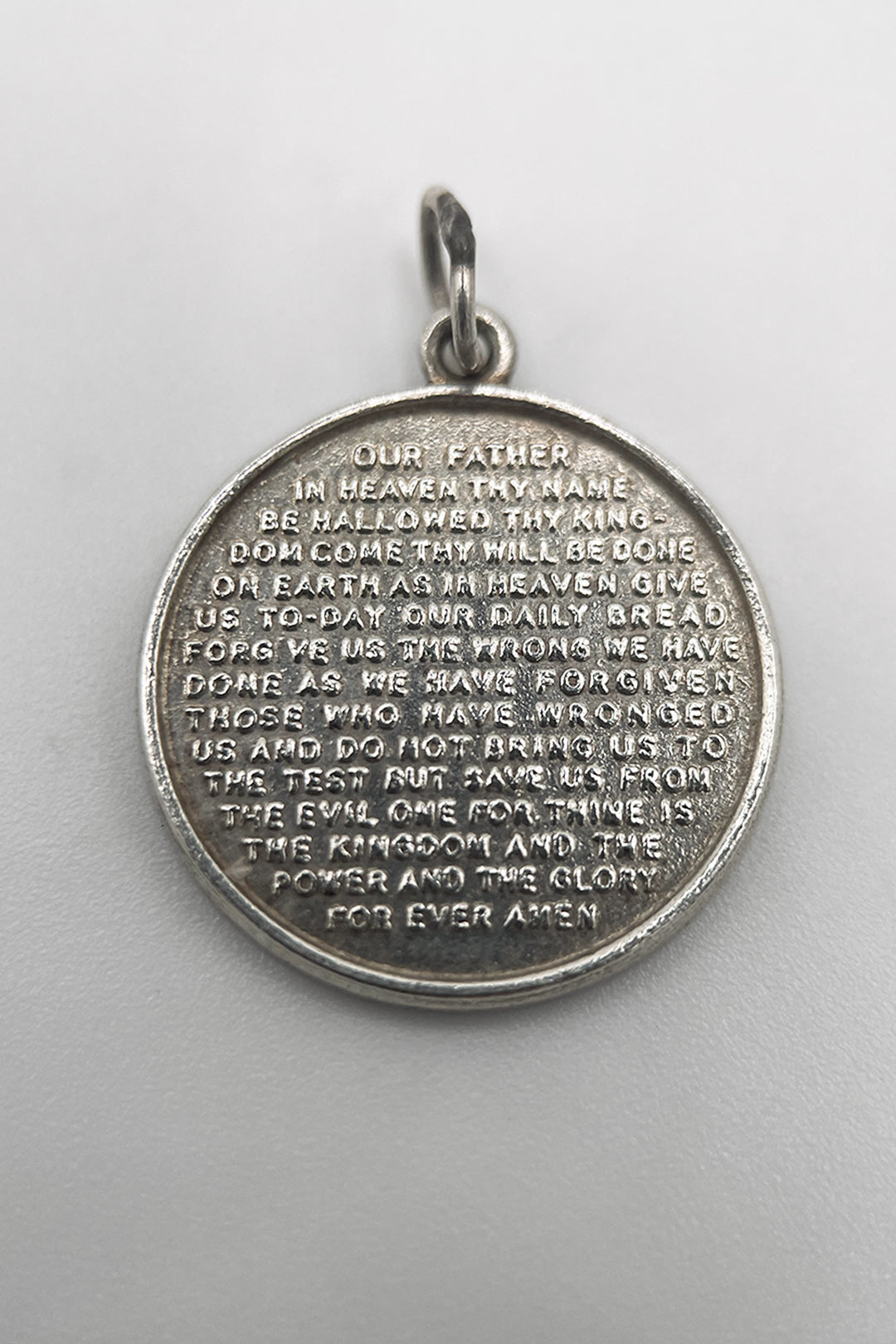 The Holy Lords Prayer Vintage Charm (925 Sterling Silver, made circa 1950 - 1970)