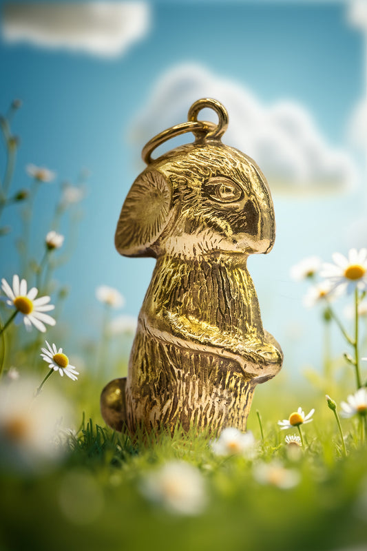 The Curious Golden Bunny Charm (9ct 375 Gold 1979)