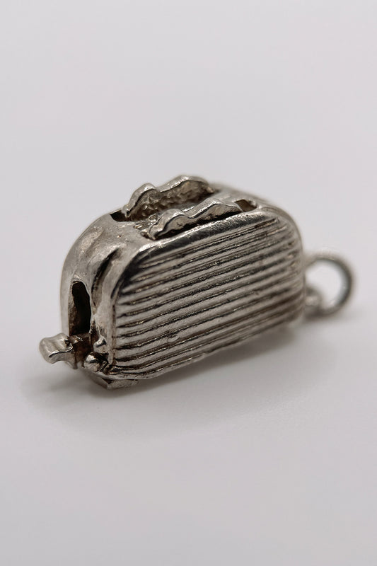 The Morning Toaster Articulated Vintage Charm (925 Sterling Silver made c 1950s - 1970s)