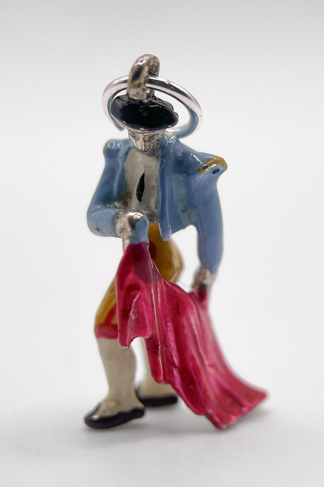 The Brave Spanish Bullfighter of the Bullring Vintage Charm (925 Sterling Silver made c 1950s - 1970s)