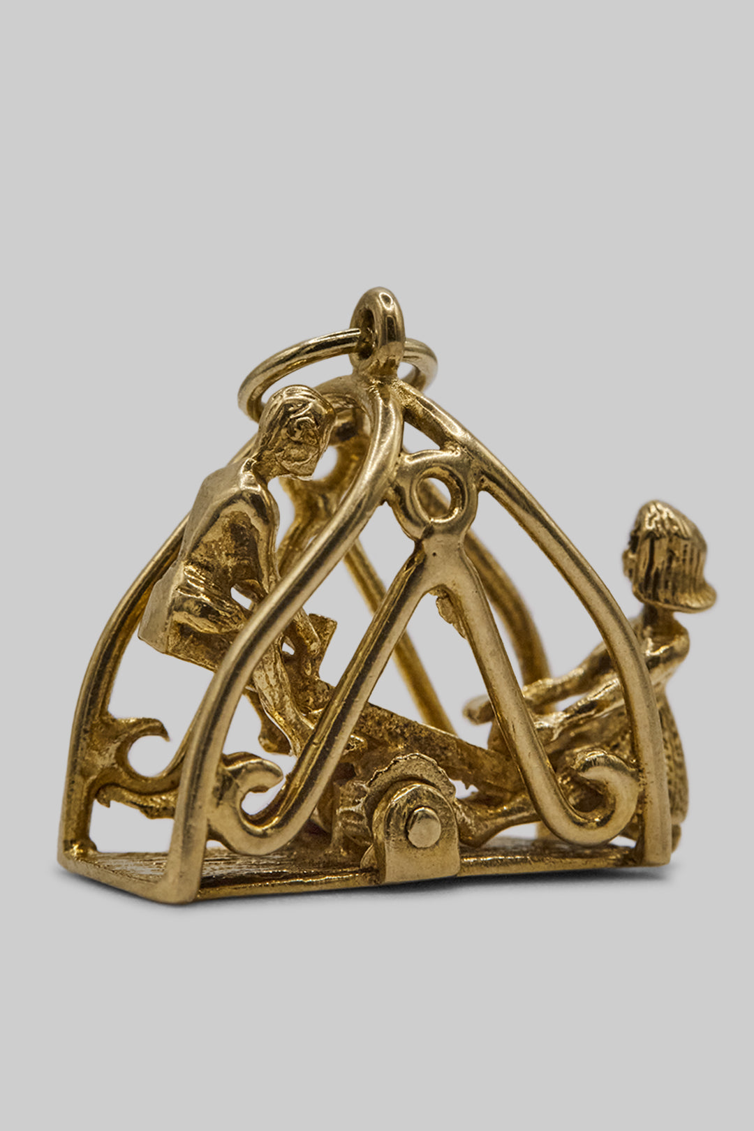 The Golden Lovers’ See-Saw Charm (375 9ct gold, made in 1970)