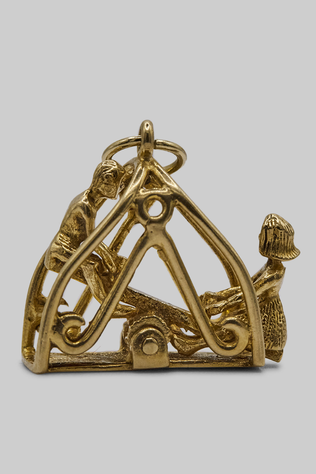 The Golden Lovers’ See-Saw Charm (375 9ct gold, made in 1970)