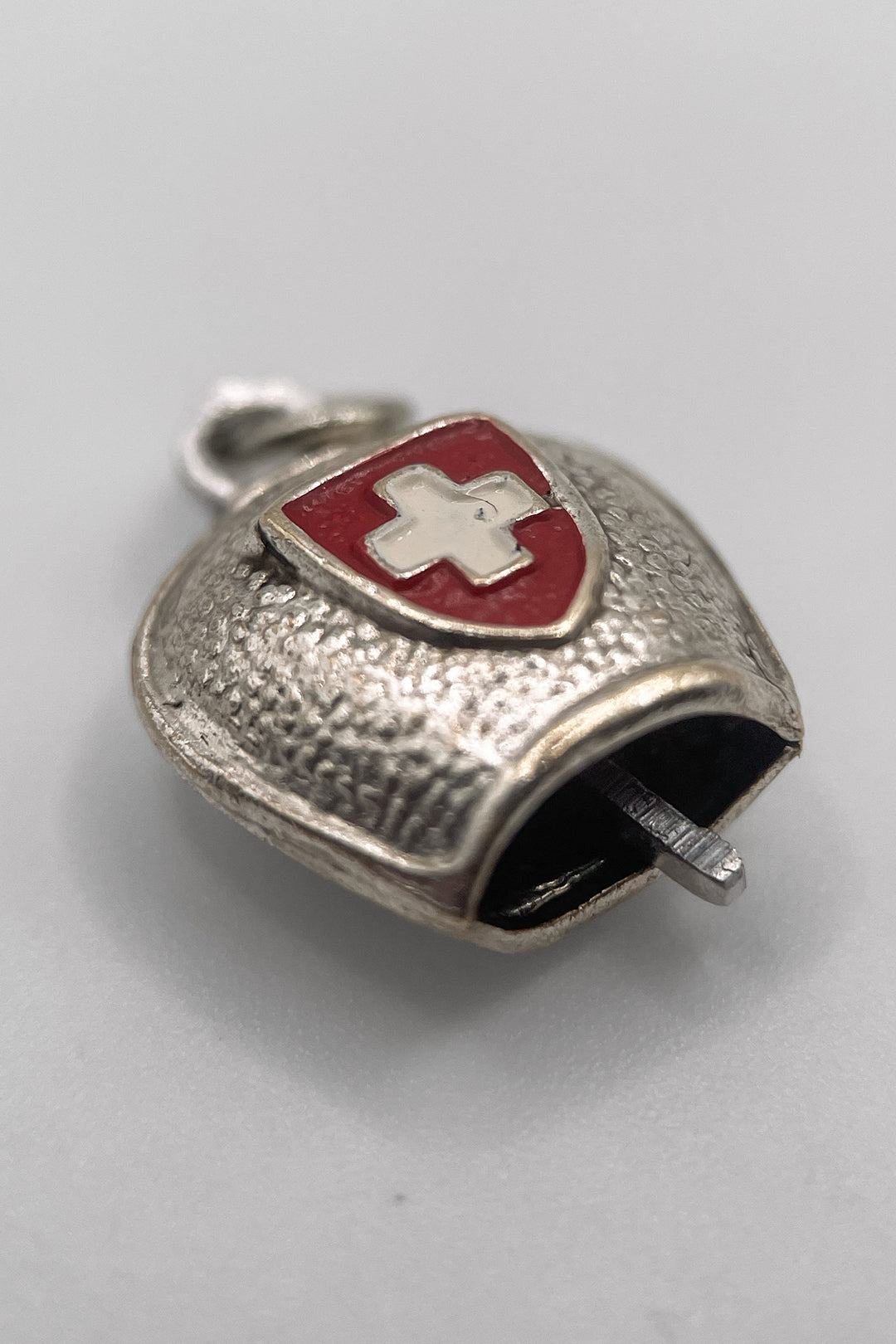 The Alpine Swiss Cowbell Vintage Charm (925 Sterling Silver made c 1950s - 1970s)